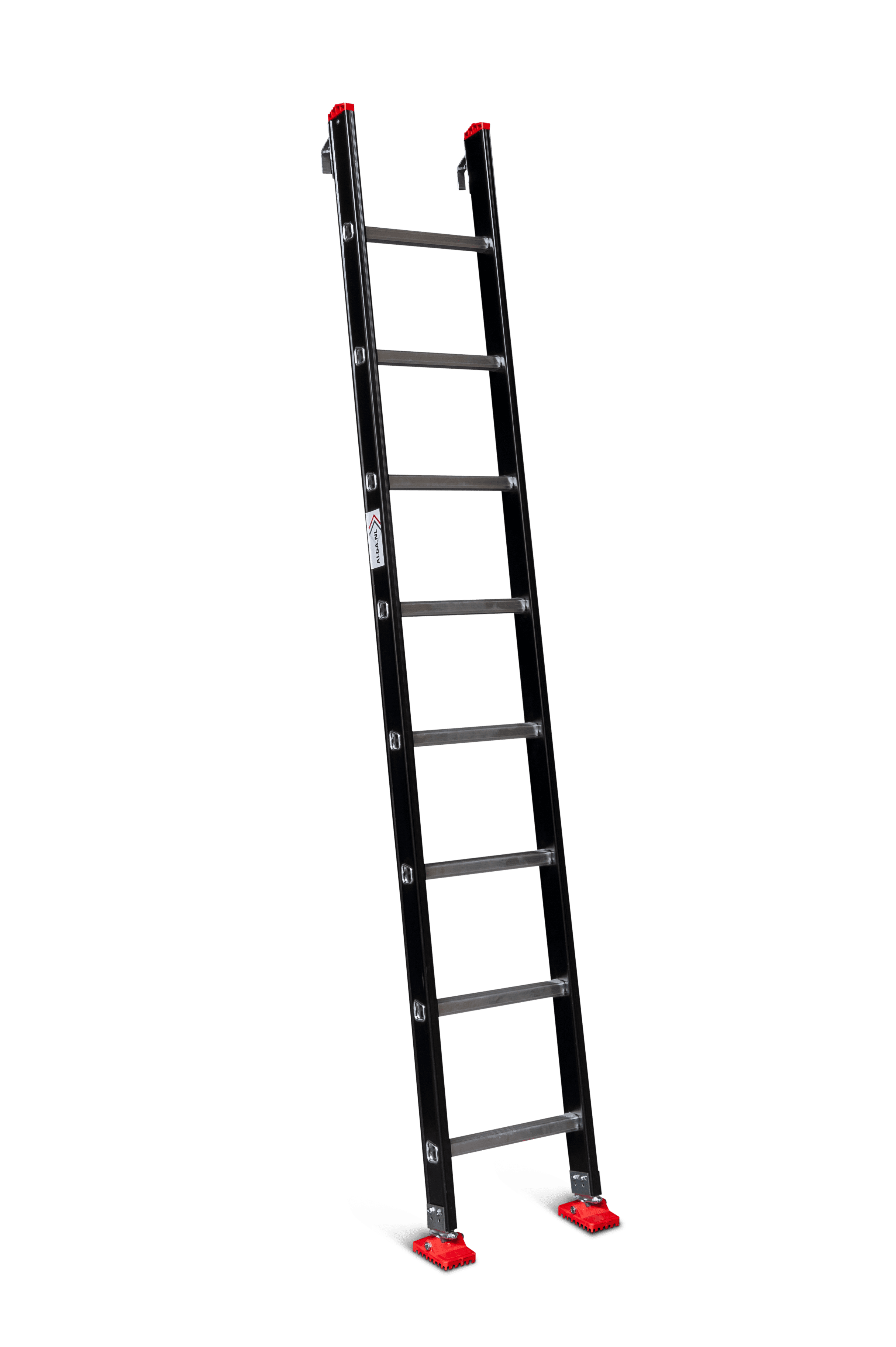 Veeg voorkomen zijn Enkele ladder met ladderhaken